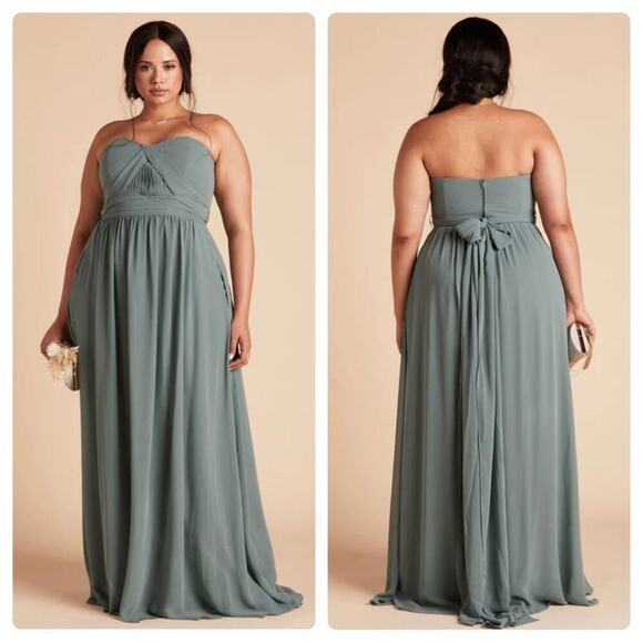 Birdy Grey Grace Convertible Formal Bridesmaid Dress in Sea Glass Size XXL  NWT